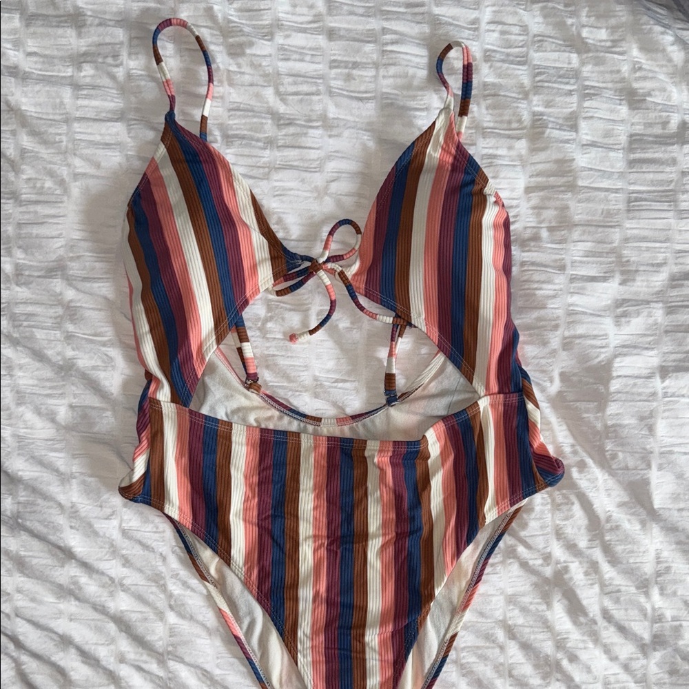 Xhilaration Multicolor Striped Swimsuit